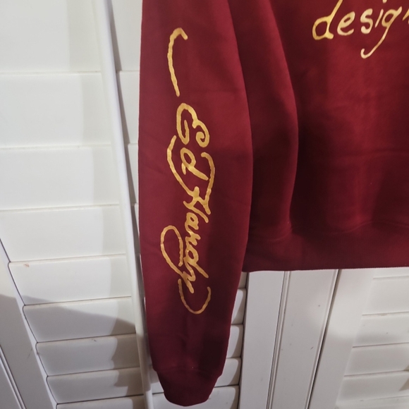 Ed Hardy Red Graphic Sweatshirt - Picture 3 of 4